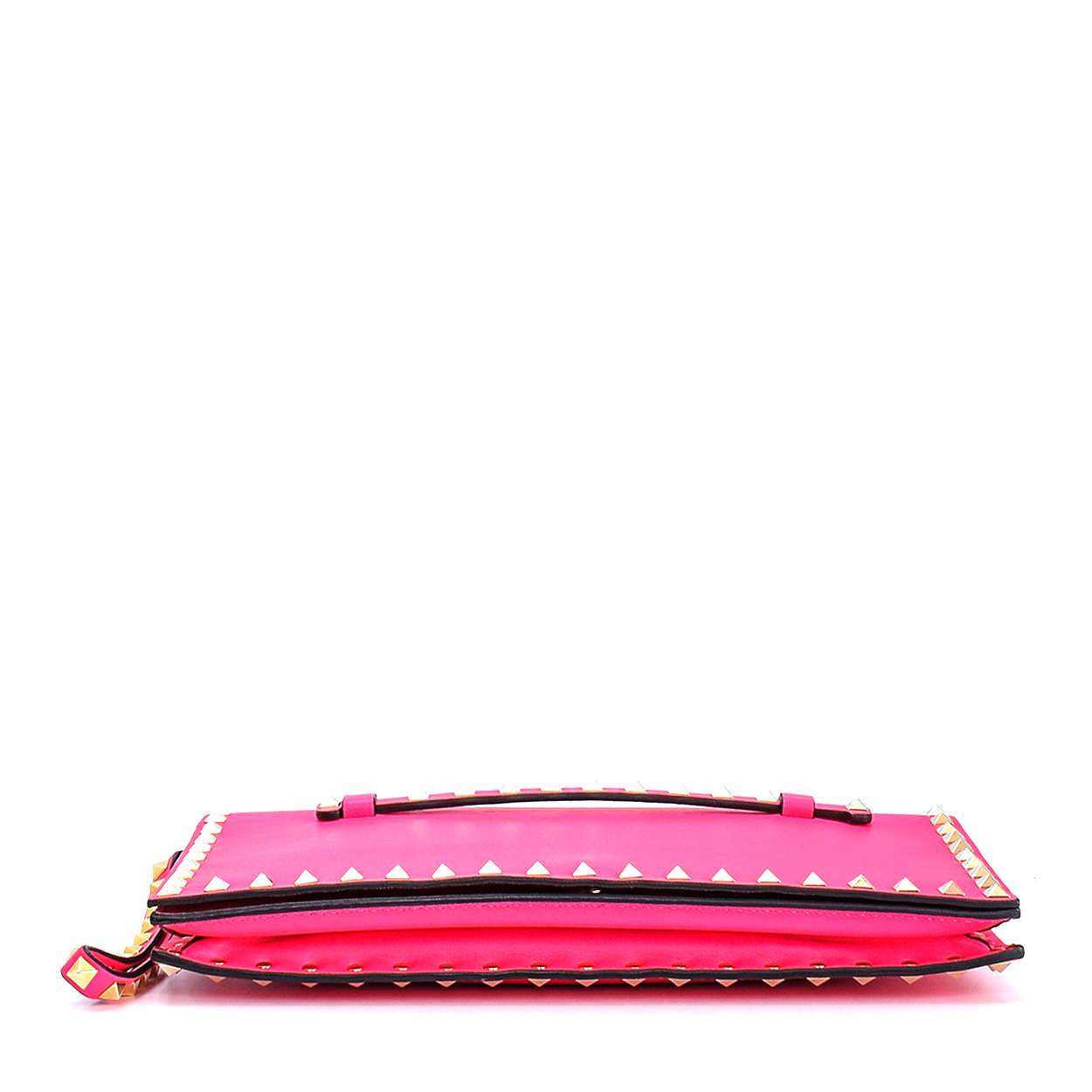Valentino - Pink Leather Rockstud Wristlet Clutch